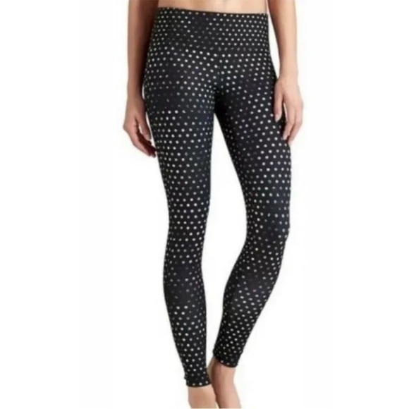 Athleta Crystal Chaturanga Reversible Leggings | Black or Polka-Dot - Picture 1 of 8